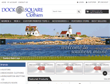 Tablet Screenshot of docksquareclothiers.com